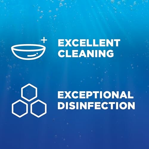 Illustration highlighting excellent cleaning and exceptional disinfection.